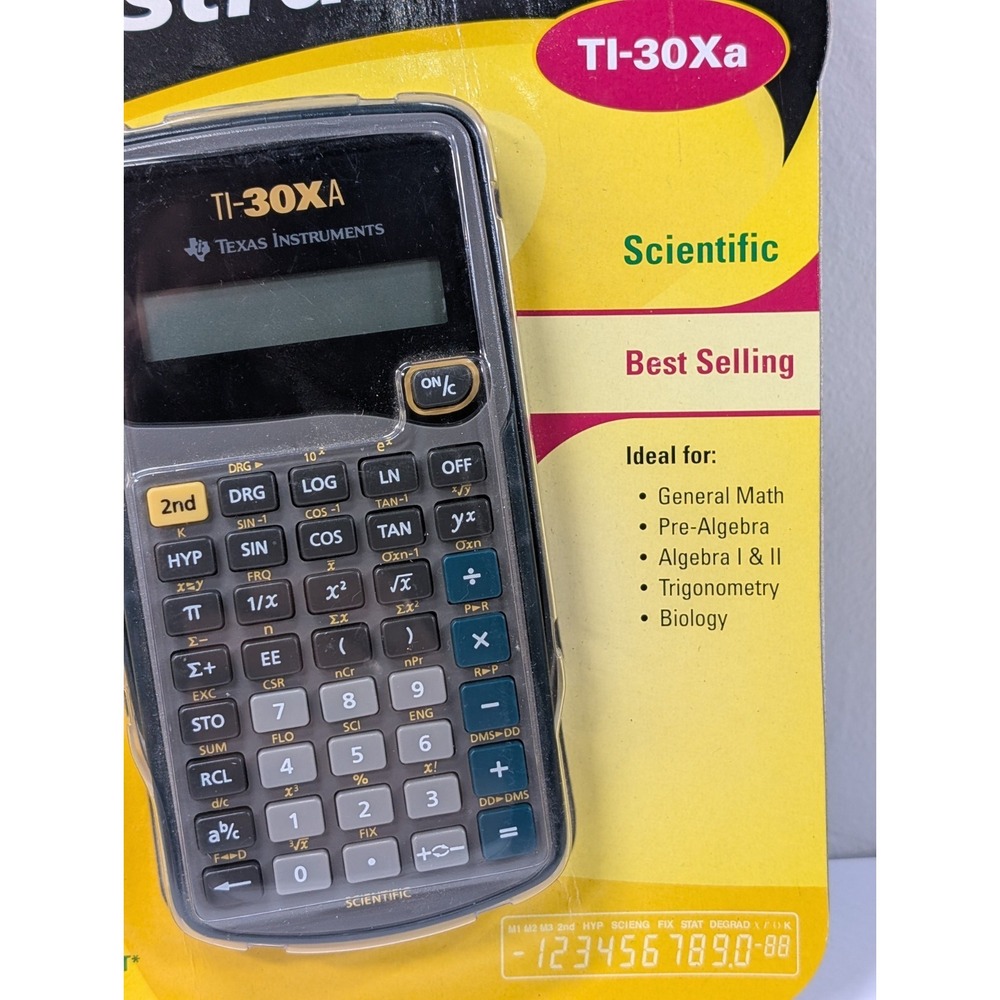 Texas Instruments TI-30XA Scientific Calculator - 1 Line Display -‎ 033317029990 - Picture 3 of 4